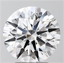 Lab Grown Diamond 3.57 Carats, Round with Ideal Cut, D Color, VS1 Clarity and Certified by IGI