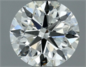 Natural Diamond 0.60 Carats, Round with Excellent Cut, I Color, VS1 Clarity and Certified by IGI