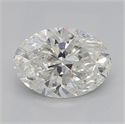 Natural Diamond 1.20 Carats, Oval with  Cut, I Color, SI1 Clarity and Certified by GIA