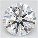 Lab Grown Diamond 2.63 Carats, Round with Ideal Cut, D Color, VVS1 Clarity and Certified by IGI