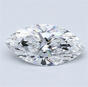Picture of Natural Diamond 3.01 Carats, Marquise with  Cut, D Color, SI1 Clarity and Certified by GIA