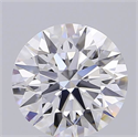 Lab Grown Diamond 2.08 Carats, Round with Excellent Cut, D Color, VVS1 Clarity and Certified by GIA