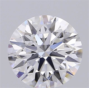Picture of Lab Grown Diamond 2.08 Carats, Round with Excellent Cut, D Color, VVS1 Clarity and Certified by GIA