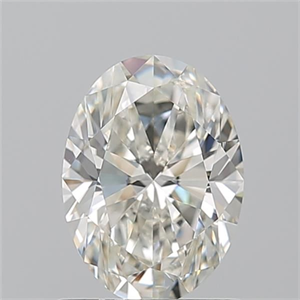 Picture of Natural Diamond 1.01 Carats, Oval with  Cut, I Color, VVS1 Clarity and Certified by GIA