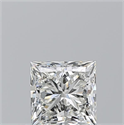 Natural Diamond 0.71 Carats, Princess with  Cut, I Color, VVS1 Clarity and Certified by GIA