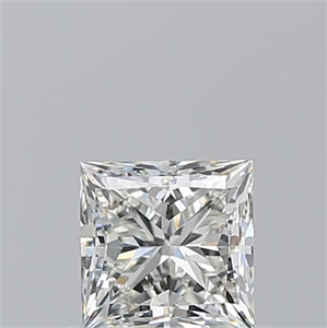 Picture of Natural Diamond 0.71 Carats, Princess with  Cut, I Color, VVS1 Clarity and Certified by GIA