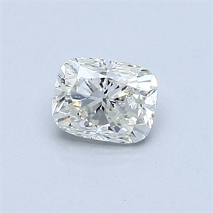 Picture of Natural Diamond 0.55 Carats, Cushion with  Cut, J Color, I1 Clarity and Certified by GIA