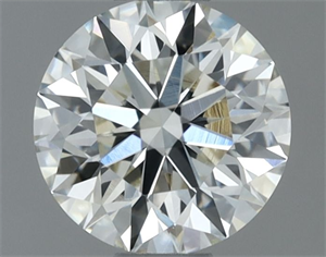 Picture of Natural Diamond 0.51 Carats, Round with Excellent Cut, I Color, VVS1 Clarity and Certified by IGI