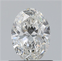 Natural Diamond 0.70 Carats, Oval with  Cut, F Color, VVS1 Clarity and Certified by GIA
