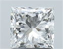 Natural Diamond 1.01 Carats, Princess with  Cut, F Color, SI2 Clarity and Certified by GIA