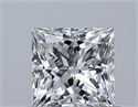 Diamante Natural 0.53 quilates, Princesa , Color F, claridad VS1 y certificado GIA