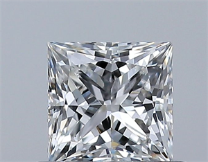 Foto Diamante Natural 0.53 quilates, Princesa , Color F, claridad VS1 y certificado GIA de