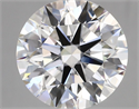 Lab Grown Diamond 5.08 Carats, Round with Ideal Cut, D Color, VS1 Clarity and Certified by IGI