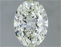 Diamante Natural 0.91 quilates, Ovalado , Color J, claridad VVS2 y certificado IGI