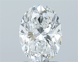 Picture of Natural Diamond 1.51 Carats, Oval with  Cut, E Color, SI1 Clarity and Certified by GIA