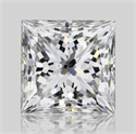 Natural Diamond 1.51 Carats, Princess with  Cut, H Color, SI2 Clarity and Certified by GIA