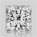 Natural Diamond 1.51 Carats, Princess with  Cut, H Color, SI2 Clarity and Certified by GIA