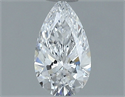 Natural Diamond 0.40 Carats, Pear with  Cut, D Color, VS2 Clarity and Certified by GIA