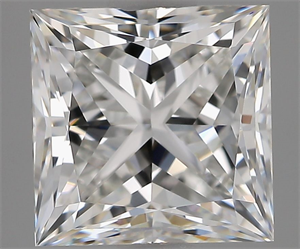 Picture of Natural Diamond 2.50 Carats, Princess with  Cut, F Color, VS1 Clarity and Certified by GIA