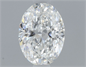 Natural Diamond 0.50 Carats, Oval with  Cut, F Color, VS1 Clarity and Certified by GIA
