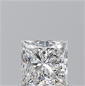 Natural Diamond 0.80 Carats, Princess with  Cut, F Color, VVS1 Clarity and Certified by GIA