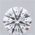 Del inventario de diamantes de laboratorio, 3.21 quilates, Redondo , Color E, claridad VVS2 y certificado GIA
