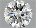 Lab Grown Diamond 1.00 Carats, Round with Excellent Cut, F Color, VVS2 Clarity and Certified by IGI