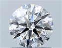 Natural Diamond 0.70 Carats, Round with Excellent Cut, E Color, SI1 Clarity and Certified by GIA
