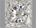 Natural Diamond 0.54 Carats, Princess with  Cut, F Color, VVS1 Clarity and Certified by GIA