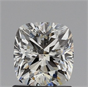 Natural Diamond 1.00 Carats, Cushion with  Cut, J Color, SI2 Clarity and Certified by GIA