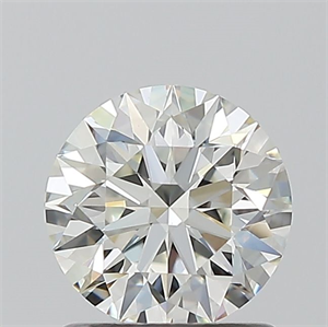 Picture of Natural Diamond 1.01 Carats, Round with Excellent Cut, J Color, VVS2 Clarity and Certified by GIA