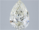 Natural Diamond 3.01 Carats, Pear with  Cut, I Color, SI1 Clarity and Certified by IGI