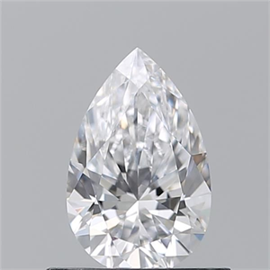 Picture of Natural Diamond 0.60 Carats, Pear with  Cut, D Color, VVS2 Clarity and Certified by GIA