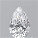 Diamante Natural 0.60 quilates, De pera , Color D, claridad VVS2 y certificado GIA