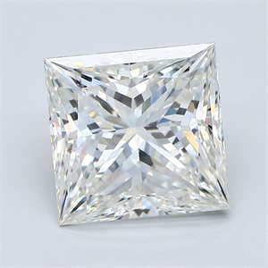 Picture of Natural Diamond 3.06 Carats, Princess with  Cut, I Color, VS1 Clarity and Certified by GIA