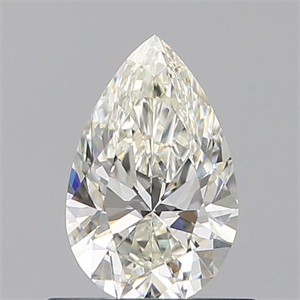 Picture of Natural Diamond 0.56 Carats, Pear with  Cut, J Color, VVS1 Clarity and Certified by GIA