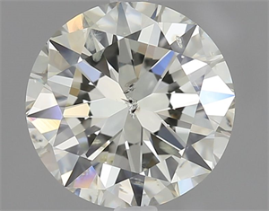 Picture of Natural Diamond 1.51 Carats, Round with Very Good Cut, K Color, SI2 Clarity and Certified by IGI