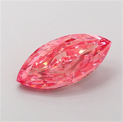 Picture of Lab Grown Diamond 1.85 Carats, Marquise with  Cut, Fancy Vivid Pink Color, VS1 Clarity and Certified by IGI