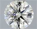 Natural Diamond 0.50 Carats, Round with Excellent Cut, M Color, VVS2 Clarity and Certified by GIA