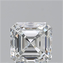 Natural Diamond 0.70 Carats, Asscher with  Cut, G Color, VVS2 Clarity and Certified by GIA