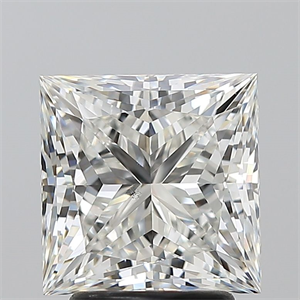 Picture of Natural Diamond 3.03 Carats, Princess with  Cut, H Color, SI1 Clarity and Certified by GIA