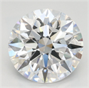 Lab Grown Diamond 3.03 Carats, Round with Ideal Cut, D Color, VVS1 Clarity and Certified by IGI
