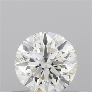 Picture of Natural Diamond 0.46 Carats, Round with Excellent Cut, H Color, SI1 Clarity and Certified by IGI