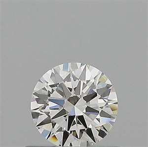 Picture of Natural Diamond 0.51 Carats, Round with Excellent Cut, H Color, VVS1 Clarity and Certified by GIA