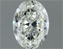 Natural Diamond 0.70 Carats, Oval with  Cut, I Color, VS1 Clarity and Certified by IGI