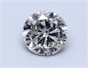 Diamante Natural 1.34 quilates, Redondo , Color J, claridad SI2 y certificado HRD