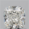 Natural Diamond 1.01 Carats, Cushion with  Cut, I Color, VS1 Clarity and Certified by GIA