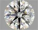 Natural Diamond 0.44 Carats, Round with Excellent Cut, H Color, VVS2 Clarity and Certified by GIA