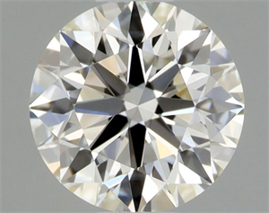 Picture of Natural Diamond 0.44 Carats, Round with Excellent Cut, H Color, VVS2 Clarity and Certified by GIA