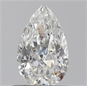 Natural Diamond 0.55 Carats, Pear with  Cut, G Color, SI1 Clarity and Certified by GIA